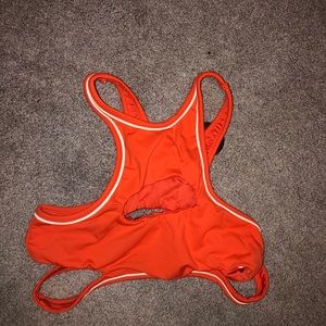 Orange Bikini Althleisure Top